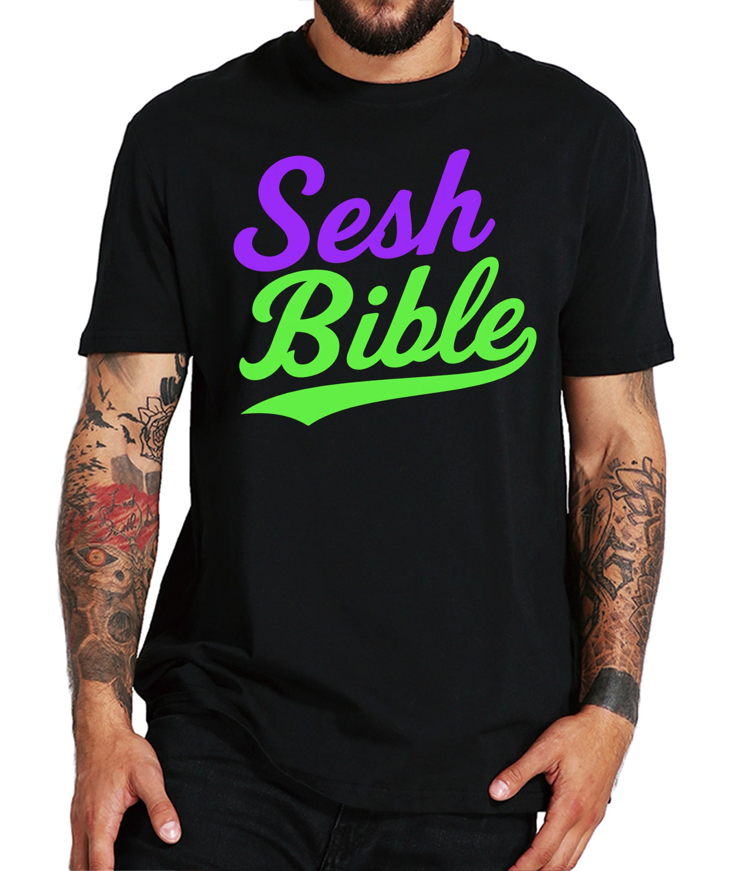 TSB Essentials : Purple & Green T-Shirt