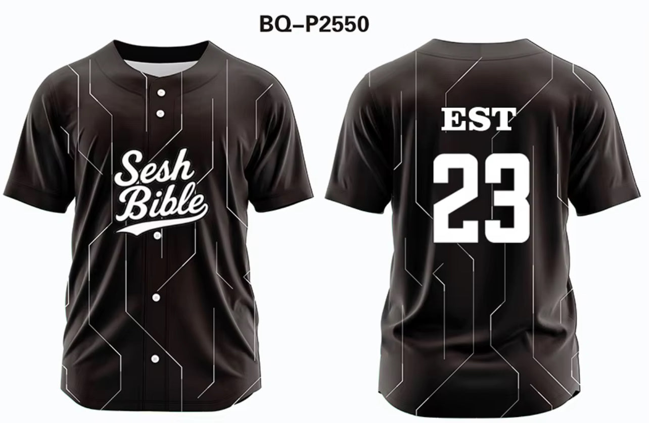 Sesh Bible Baseball Jerseys