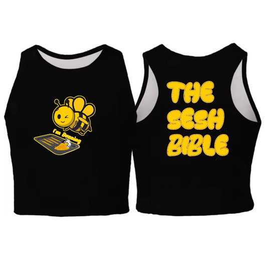 Buzzy Bee Sleeveless Crop Top