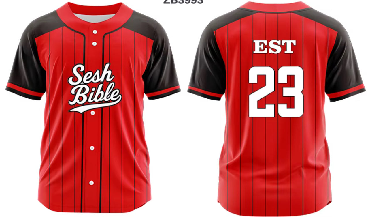 Sesh Bible Baseball Jerseys