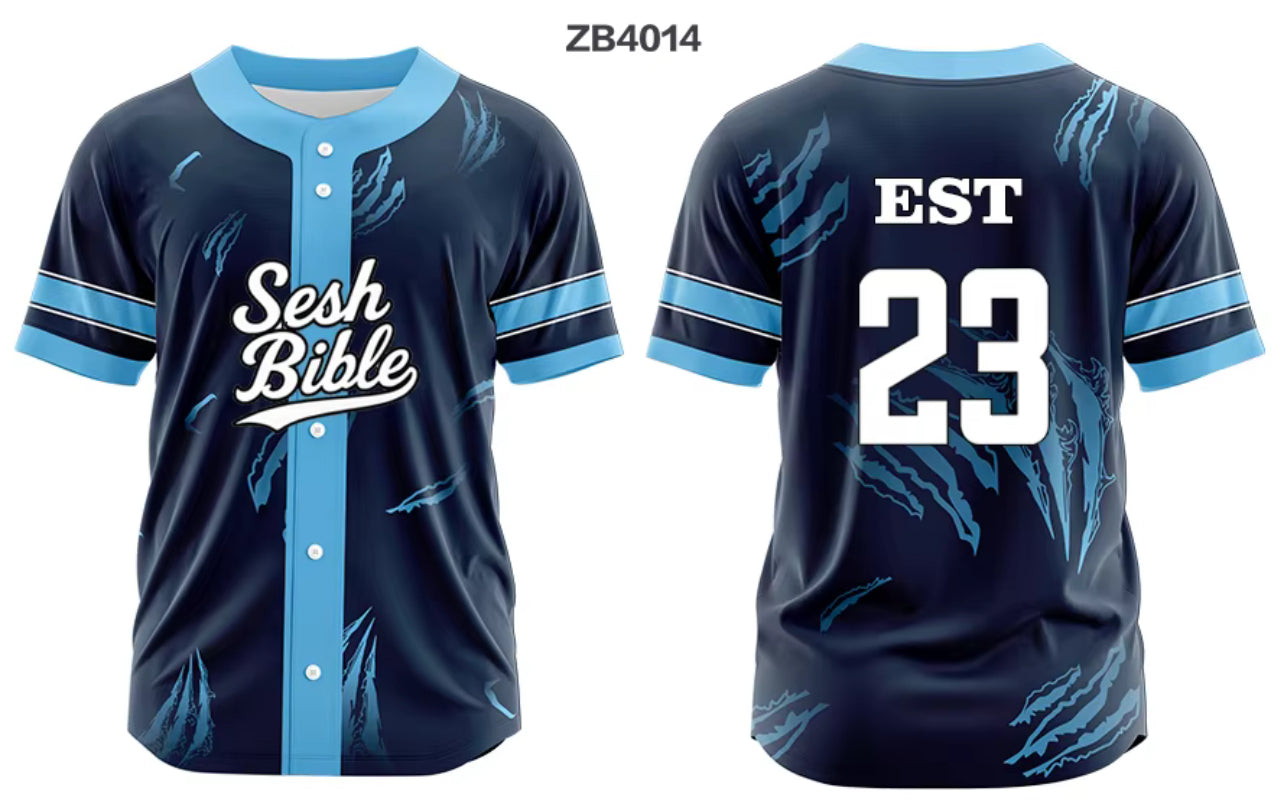 Sesh Bible Baseball Jerseys