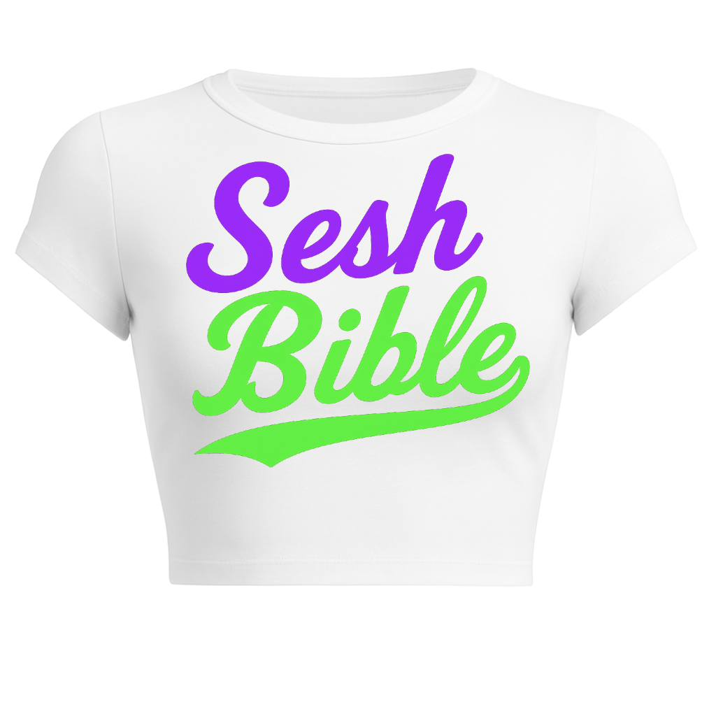 TSB Essentials : Purple & Green Crop Top